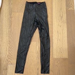 High rise waxed Leggings